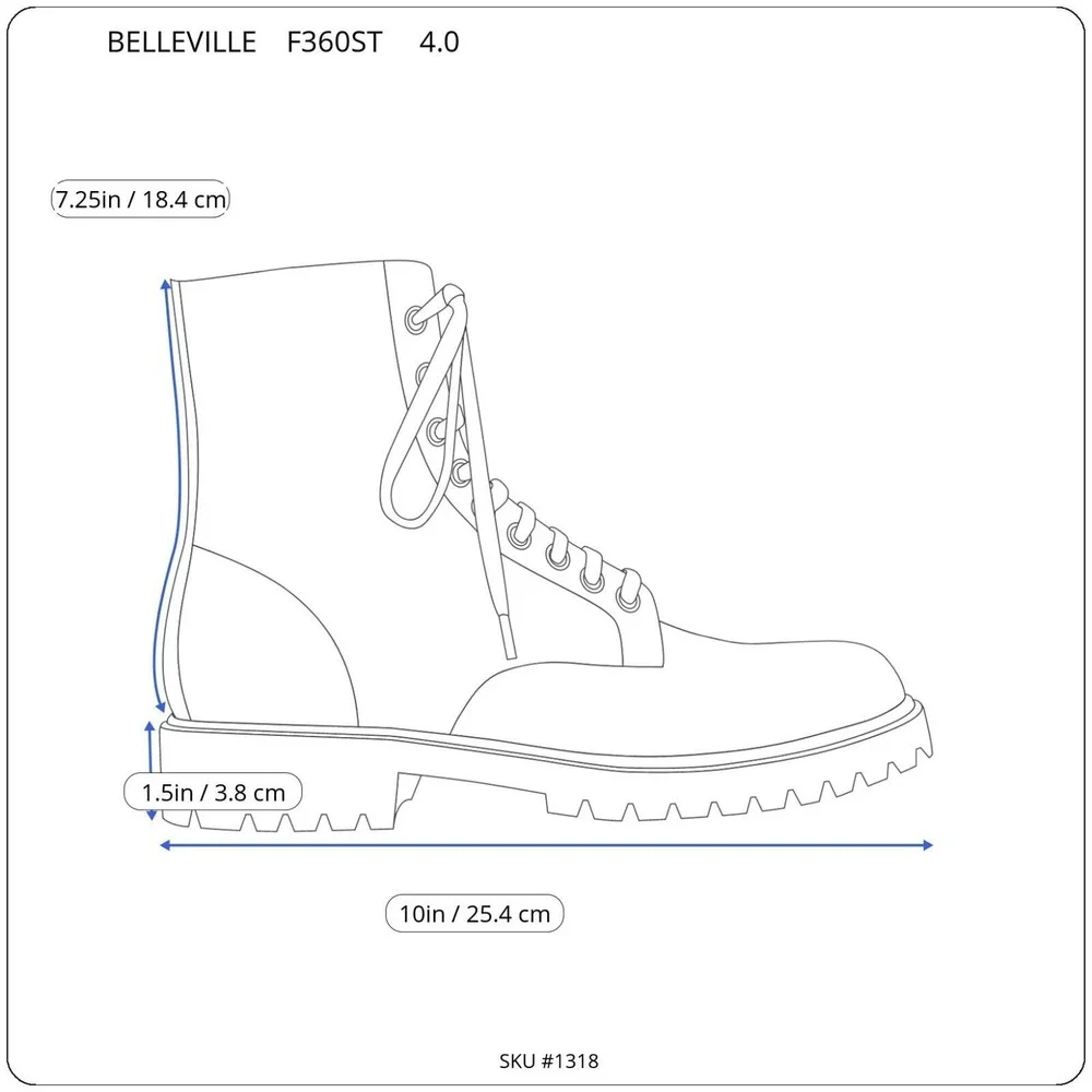 Belleville F360ST Combat Boots Mens 4‎ Black Excellent Steel Toe Vibram Tactical
